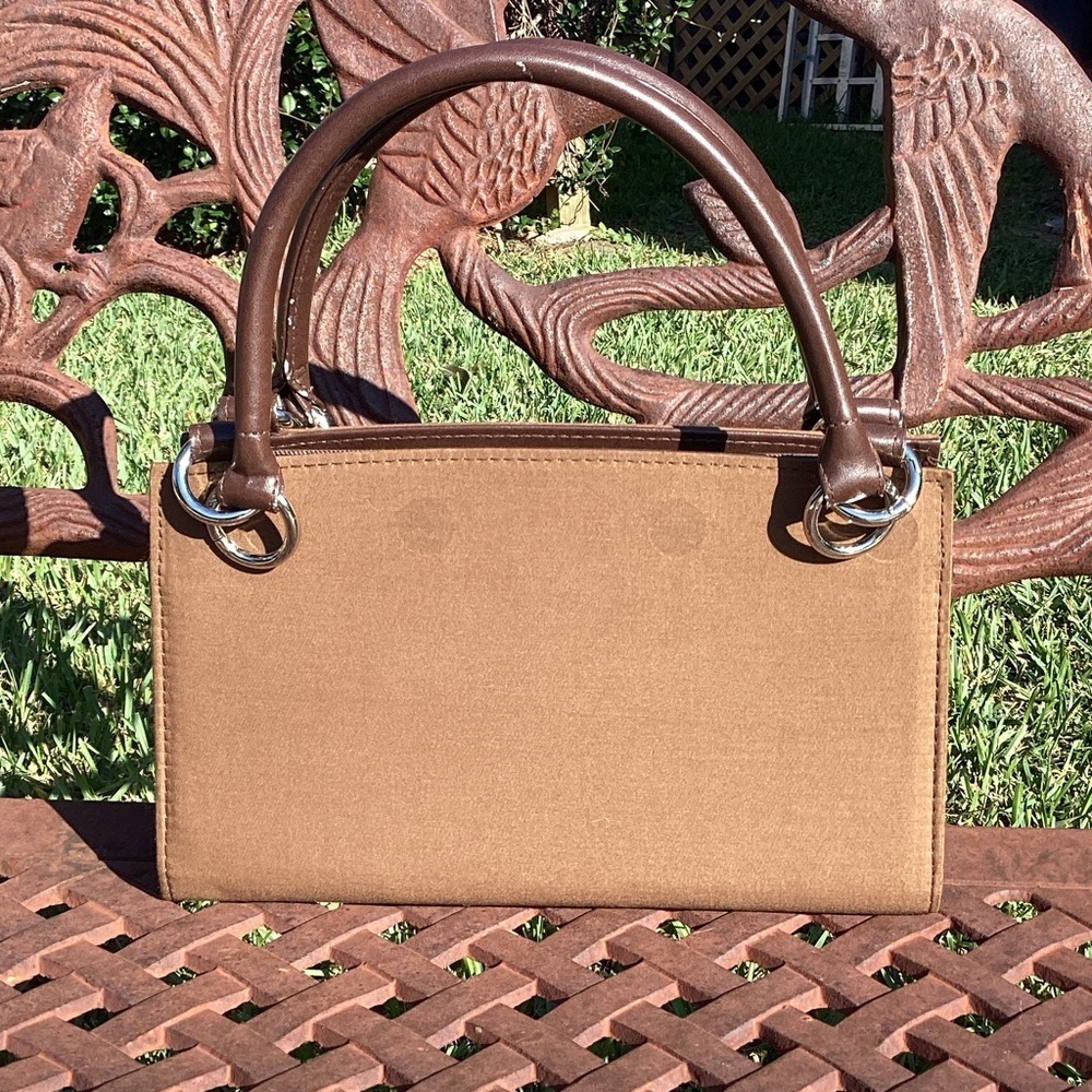 Miche Tan Shoulder Bag with Silver Accents & 2 Covers